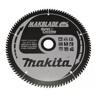 MAKITA MAKBLADE KÖRFŰRÉSZLAP 260X30MM B-32633