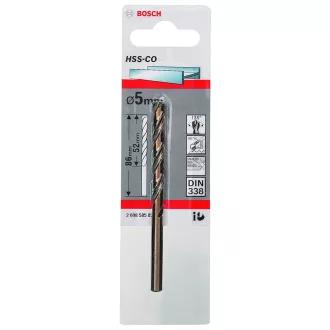 BOSCH FÉMFÚRÓ HSS-CO 5,0*52/86MM 2608585851