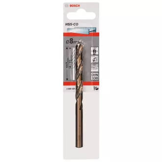 BOSCH FÉMFÚRÓ HSS-CO 8,0*75/117MM 2608585860