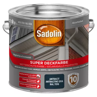 SADOLIN SUPER DECKFARBE ANTRACIT RAL7016 2,5L