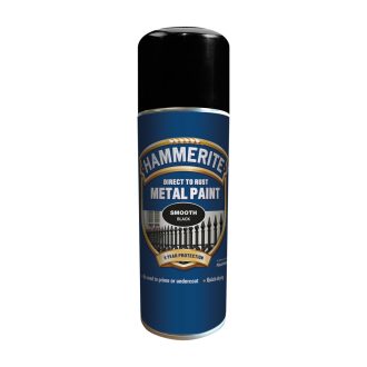 HAMMERITE SPRAY FÉNYES FEKETE 400ML