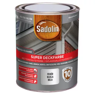 SADOLIN SUPER DECKFARBE FEHÉR 0,75L