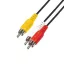 SOMOGYI A4 3RCA D3RCA,1M KÁBEL