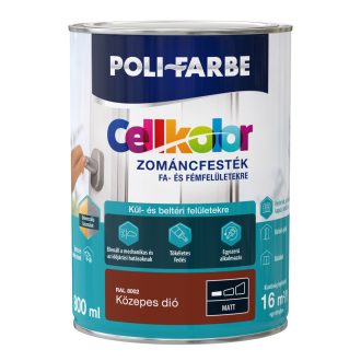 CELLKOLOR MATT ZOMÁNC KÖZEPES DIÓ 0,8L