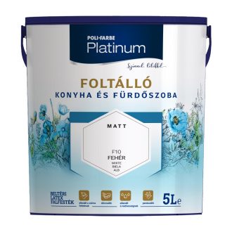 PLATINUM FOLTÁLLÓ KONYHA-FÜRDŐ FEHÉR F10 5L