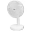 ASZTALI VENTILÁTOR AKKUS 14CM FEHÉR TF14B