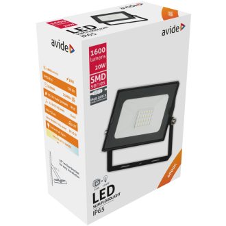 AVIDE LED REFLEKTOR SLIM SMD 20W 4000K GYCS
