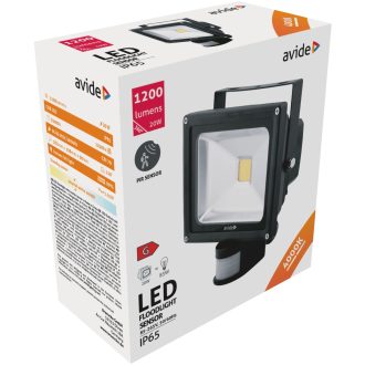 AVIDE LED REFLEKTOR 20W 4000K MOZGÁSÉRZÉKELŐS