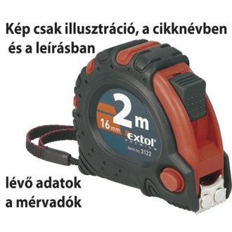 EXTOL MÉRŐSZALAG GUMIRO. MÁGNESES 3STOPPOS 5M
