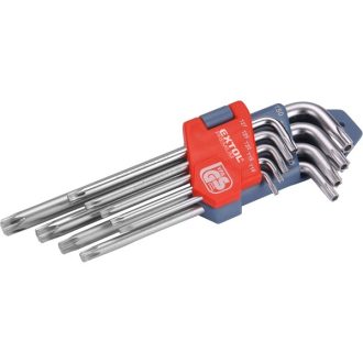 EXTOL TORX KUCS KLT. CV. 9RÉSZES, LYUKAS